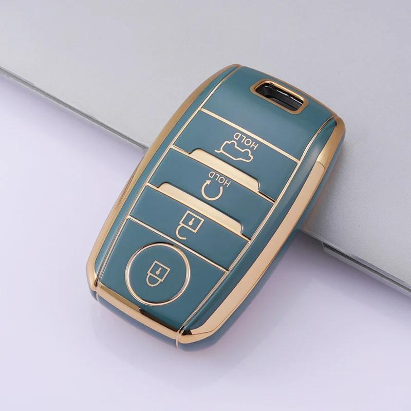 Tpu 4 Buttons Car Key Case Cover Shell For Kia Rio 5 Sportage Ceed Cerato K3 K4 K5 Sorento Optima Picanto Soul Forte Protector