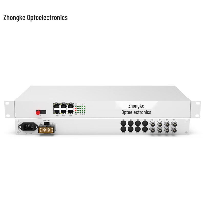 Zhongke Optoelectronics PDH Optical Transceiver with E1 & Gigabit Ethernet