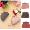 Cotton Handbag Girls Handmade  Pouch Retro Wallet Plaid Coin Purse Card Holder Buckle Small Purse