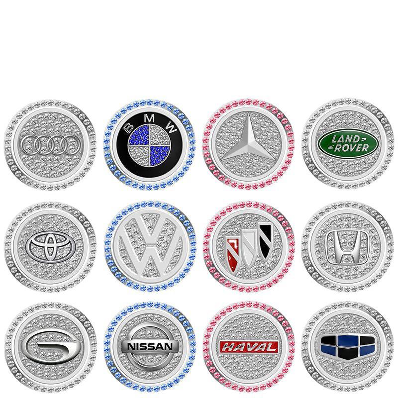Car Modification Diamond Switch Button: Crystal One-Key Start Decorative Sticker & Protective Ring