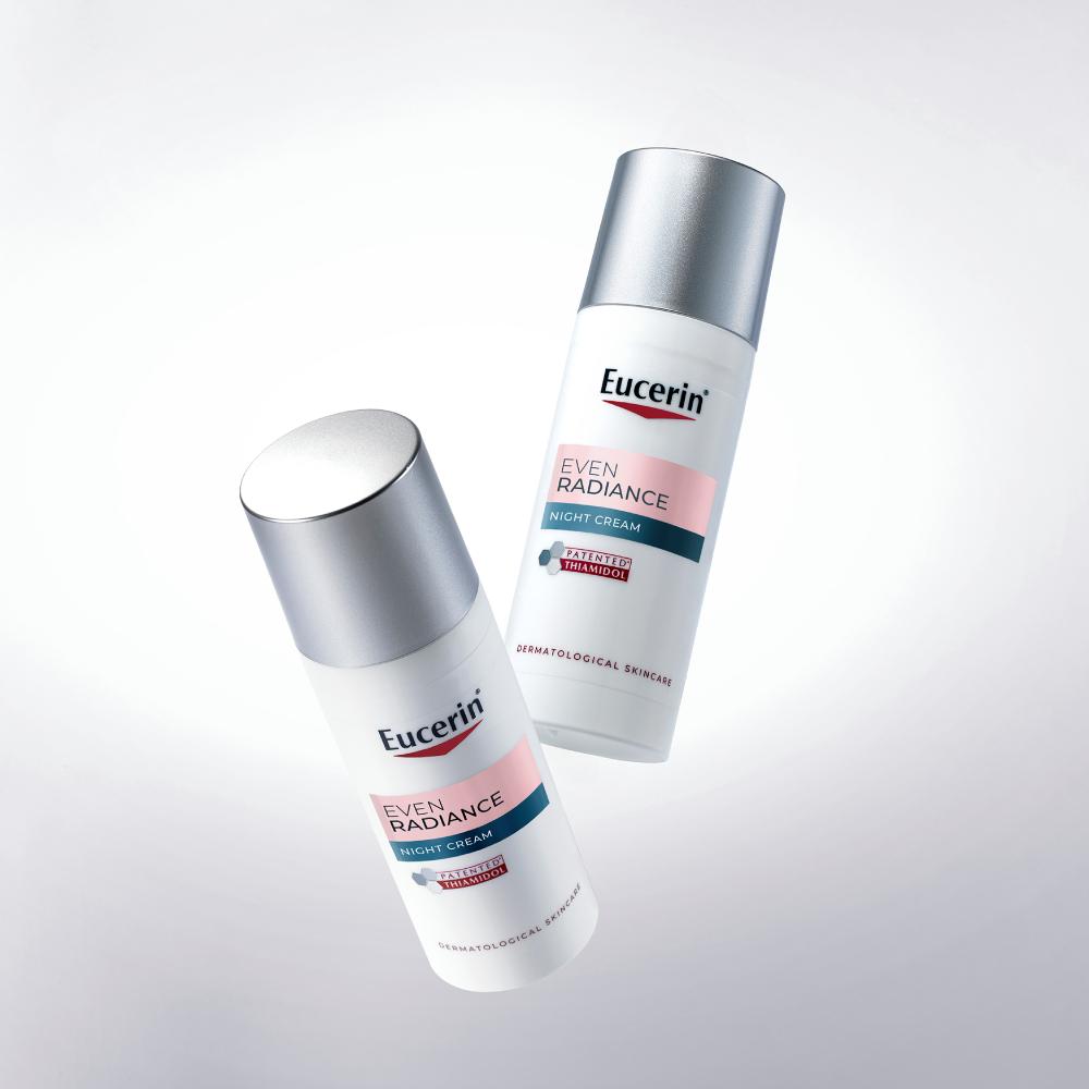 Eucerin קרם לילה חדש Even Radiance עם תיאמידול 50 מ"ל