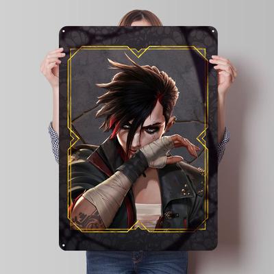 Pitfighter Vi Poster Arcane Game Metal Sign Vintage Metal Plate Custom Tin Plaques for Gamer Gaming Room Decoration Wall Art
