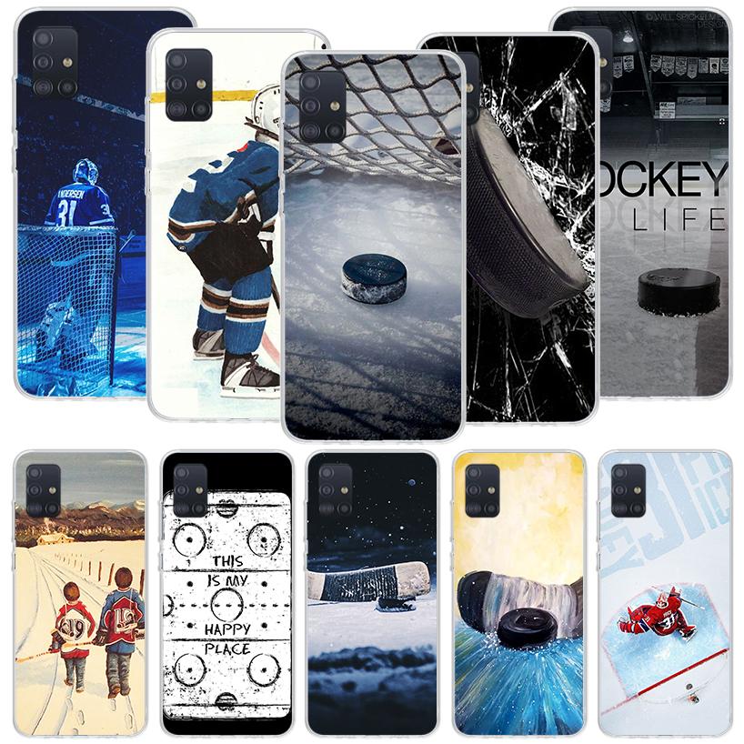 Ice Hockey Rink Sport Phone Case for Samsung Galaxy A52 A51 A50S A12 A22 A32 A72 A10S A30S A31 A71 Note 20 Ultra 10 Plus S10 Gal