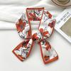 New luxury Brand Model Small Silk Scarf Women Hair Band Bag Handbag Handle Ribbon Scarf Band Neck Scarves Neckerchief