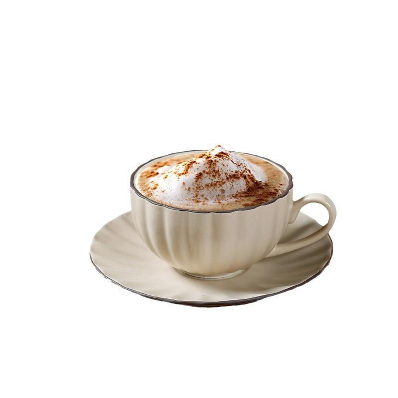 Retro American Concentrated Exquisite Simple Coffee Cup Set Ceramic Nordic Household Black Tea Cup Latte Art Cup