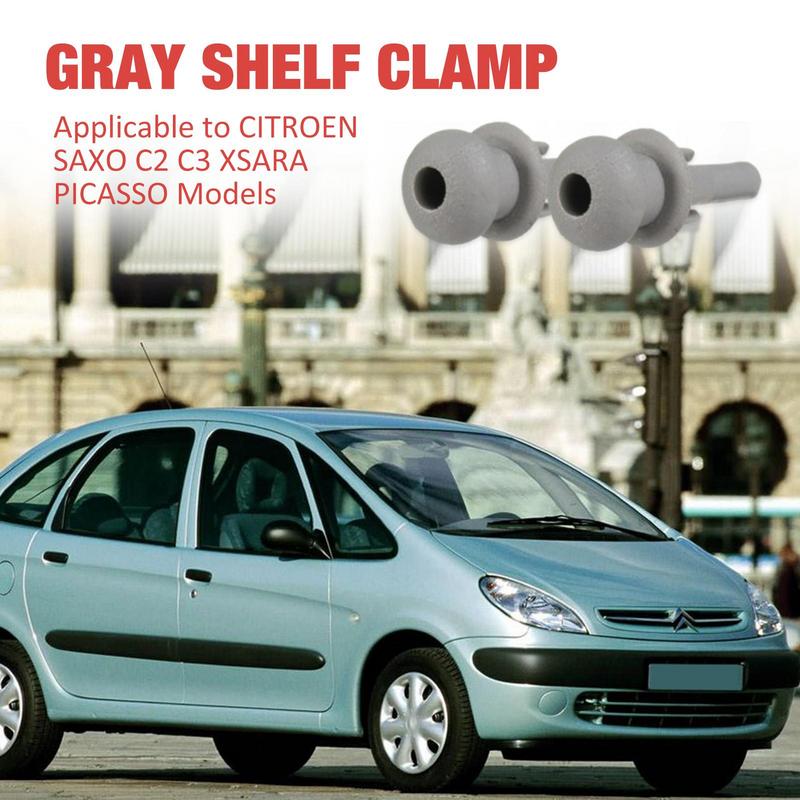 2 clip di ricambio per ripiano posteriore auto, clip di fissaggio terminale per ripiano bagagliaio per Citroen SAXO C2 C3 XSARA PICASSO