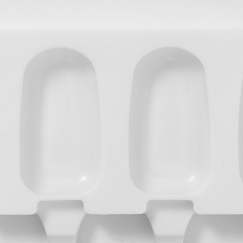 Hot! 4-Hole Silicone Ice Cream Maker Mold Popsicle Lolly Mould Ice Cube Tray Pan DIY Kitchen Tool