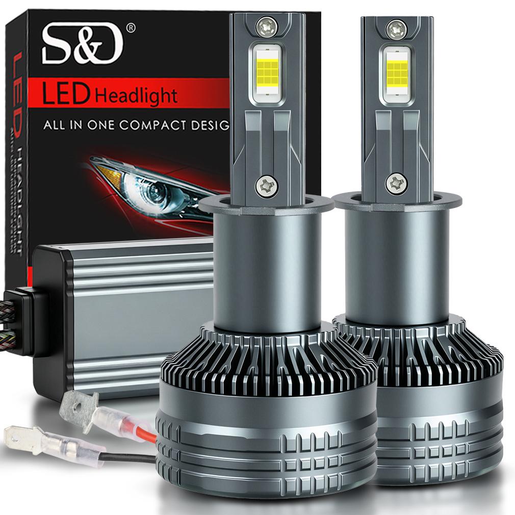 2Pcs H7 H4 Led Headlight Bulbs 6000K H1 H3 H8 H11 Led 9005 HB3 9006 HB4 Auto Lamp 9012 Hir2 High Power 140W 60000LM Canbus CSP Chips Headlamp
