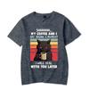 My Coffee and I Are Having A Moment Graphic Tshirt Funny  Tshirt Fashion Harajuku T-shirt Oversized Men Brand T-shirt
