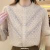 Fashionable Autumn Lace Tops for Women, Slimming Tummy Covering Base Shirts