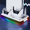 PS5 Multi-Function Cooling Base with Colorful Controller Charging Station for PS5 Pro and PS5 Slim