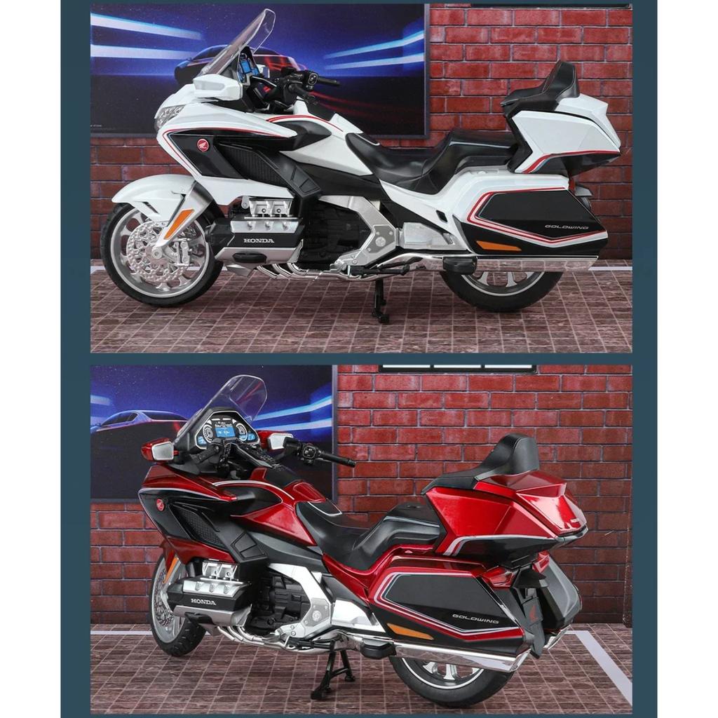 1/11 HONDA Gold Wing GL800 2021 Modello Moto in Lega Diecasts Metallo Moto da Turismo Ricreativo Modello Suono Luci Giocattolo per Bambini Regalo