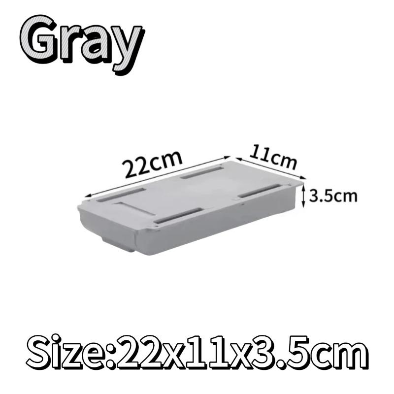 

Invisible Drawer Storage Box with Lid Pull Out Under Desk Mini Drawer for Home Dormitory Office Table Cosmetics Stationery 1PCS