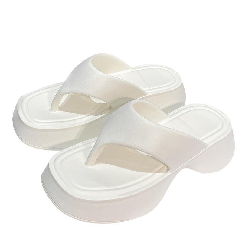 Thick-soled Slippers Eva Non-slip Flip-flops Slope Heels Slippers Step On Shit, Summer Outer Wear, Direct Sales