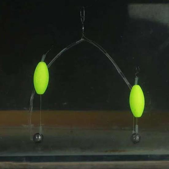 6/8Pcs Double Hook Reverse Bottom Rigs Portable Universal Easy To Use Fishing Hook Carp Fishing Hair Rigs