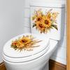 Sunflowers Bouquet Wall Sticker Bathroom Toilet Decor Living Room Refrigerator Home Decoration Decals