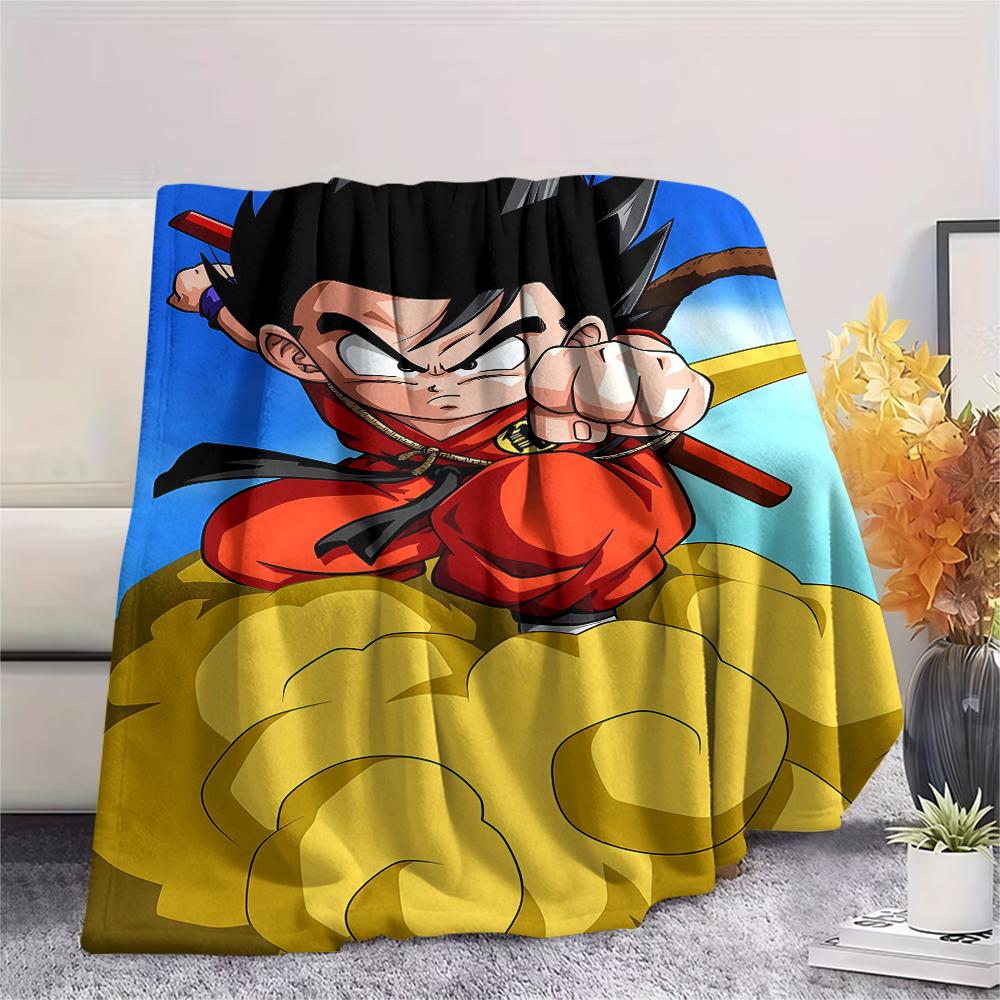 Dragon Ball characters Print Flannel Blanket,High quality Comfortable for All Seasons,Home Decor,Warmth and Comfort,Perfect for Christmas Gifts