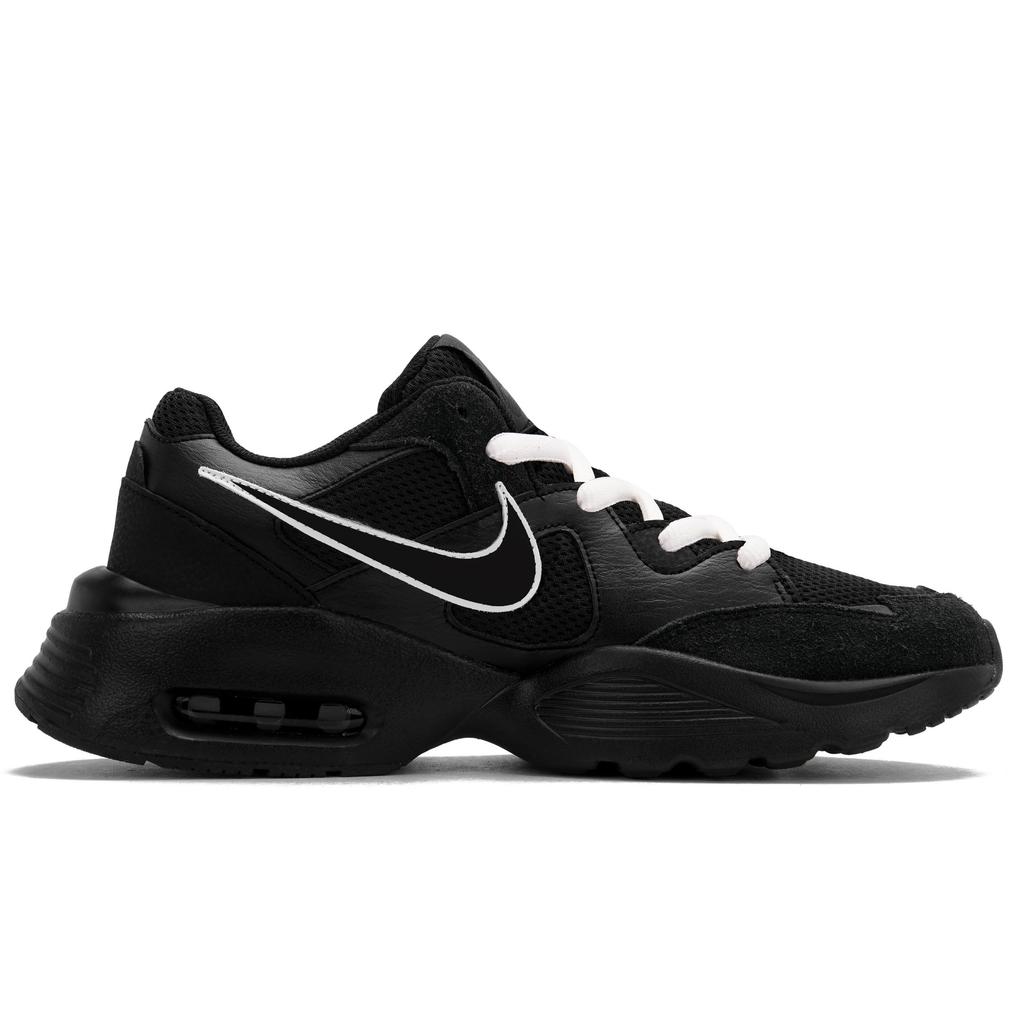 Nike Air Max Fusion Low Top Running Shoes Unisex Black White CJ1670-001(Team1102-2.0XX)