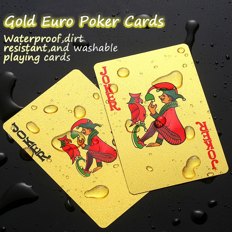 100 Euro wodoodporne elastyczne karty do gry, gry, prezenty na Halloween/Święto Dziękczynienia, Najlepsze na Boże Narodzenie, Idealne na Święto Dziękczynienia