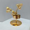 Light Luxury Nordic Candle Holder Exquisite Metal Candlestick Ginkgo Candle Holder  Home Decor