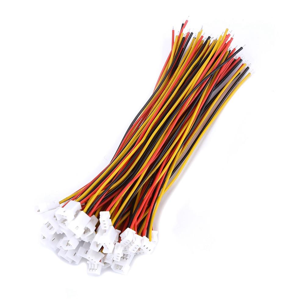 20 Satz 1,25mm Raster Steckverbinder Stecker 10cm 3P Stecker 3P Stecker & Buchse DIY Elektronik