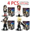 Anime 11-12cm Finals Fantasy Figure Cloud Strife Tifa Lockhart Aerith Gainsborough Zack·Fair Figure Model PVC Toy Desktop Gift