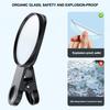 Universal Phone Rear Camera Selfie Mirror for Smartphones HD Reflection Clip-on Attachment Photography Accessory with Storage Case