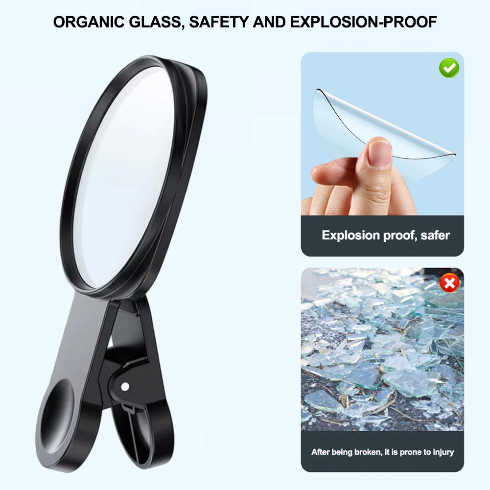 Universal Phone Rear Camera Selfie Mirror for Smartphones HD Reflection Clip-on Attachment Photography Accessory with Storage Case