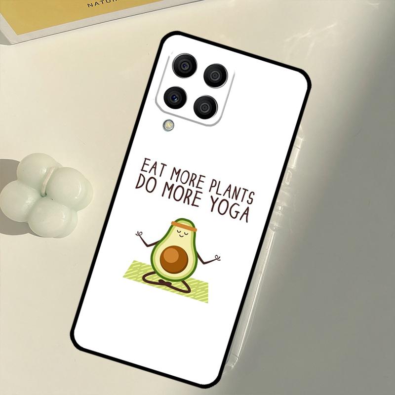 Avocado Yoga Funny Pattern For Samsung Galaxy M15 M35 M21 M16 M06 M33 M13 M53 M11 M31 M55 M14 M34 M54 M12 M32 M52 Case