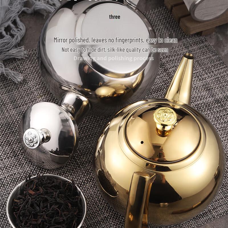 Homeglen Thickened Stainless Steel Tea Kettle with Infuser