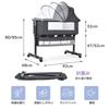 Bornran Baby Height Mosquito Baby Shower Casters Bed, Folding, Bouncer, Newborn, Mini, Co-sleeping, Adjustable, Net, Gift, Breathable, Included,