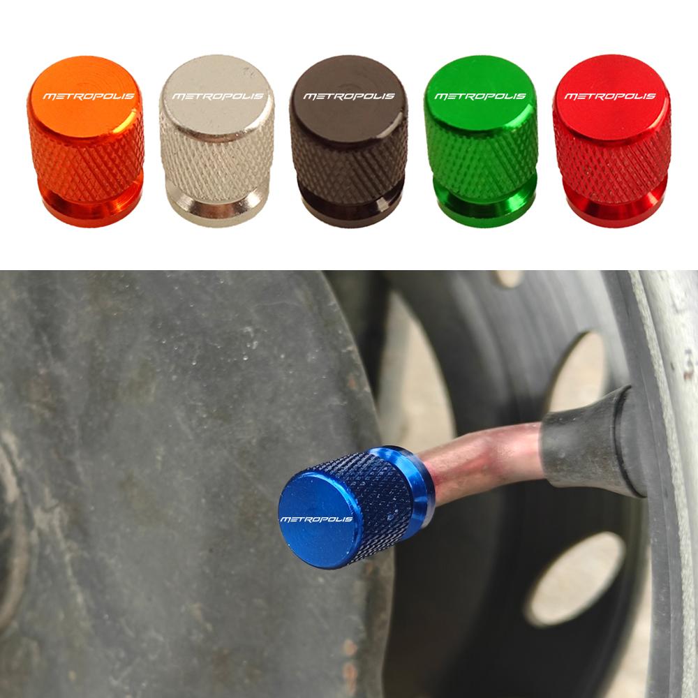 2X CNC Alloy Motorcycle Valve Cap for Peugeot Metropolis 400 GT SW 2020 2021 2022 2023 2024 2025 2026 2027 Motorcycle Valve Cap