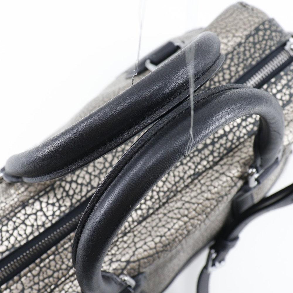 Loewe 2WAYShoulder Handbag Mini Boston Black / Silver Calfskin Women Used