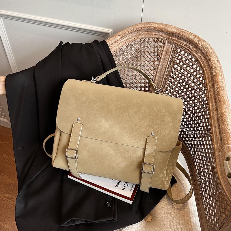 

Однотонный рюкзак лето новый рюкзак портфель большая вместимость текстура ручной рюкзак сумка зелёный