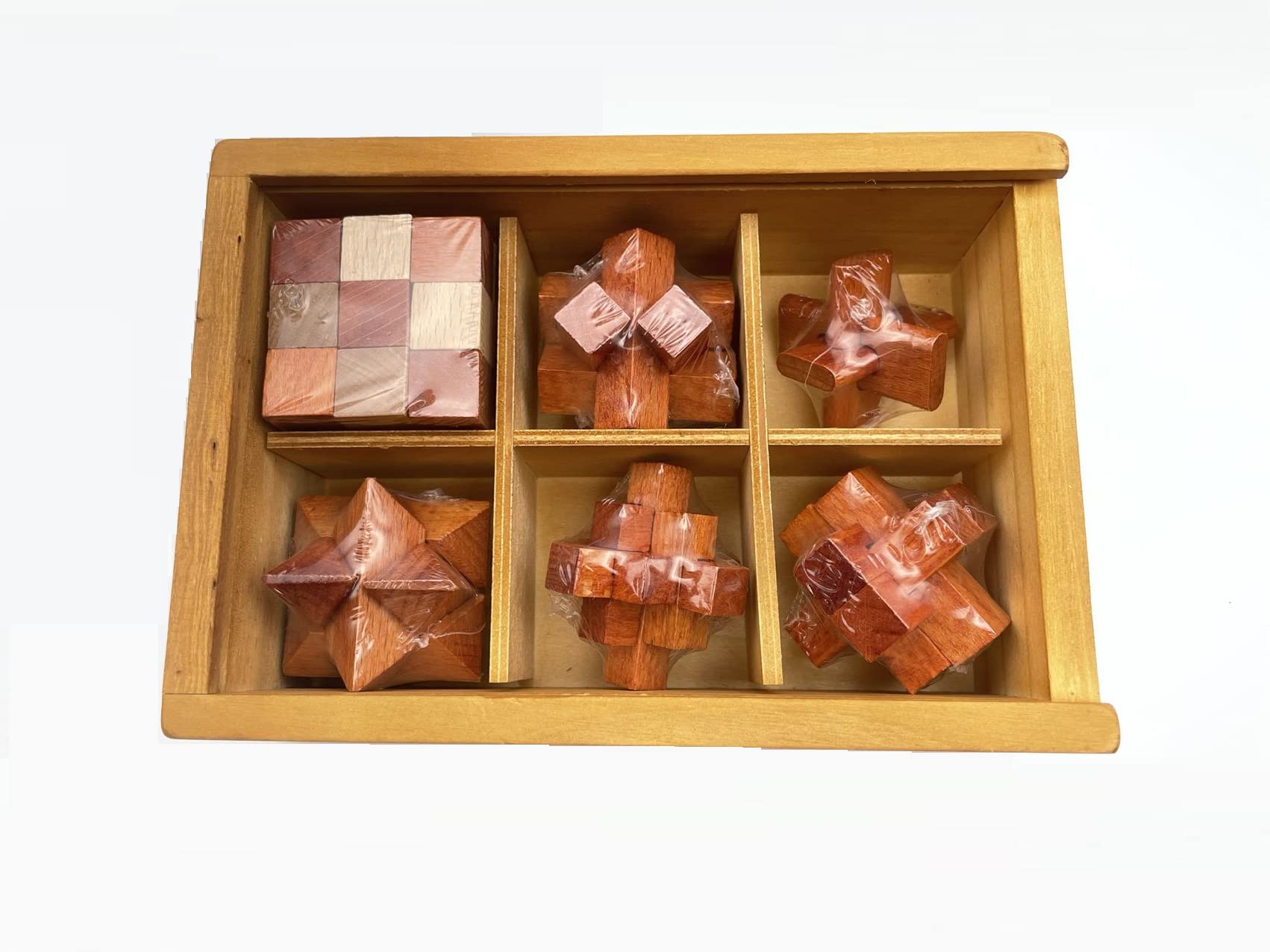 

BM-STORE Пазл Конгминга Деревянный пазл Убийца времени 3D-пазл Набор игрушек для снятия стресса с прохождением (Шесть типов)