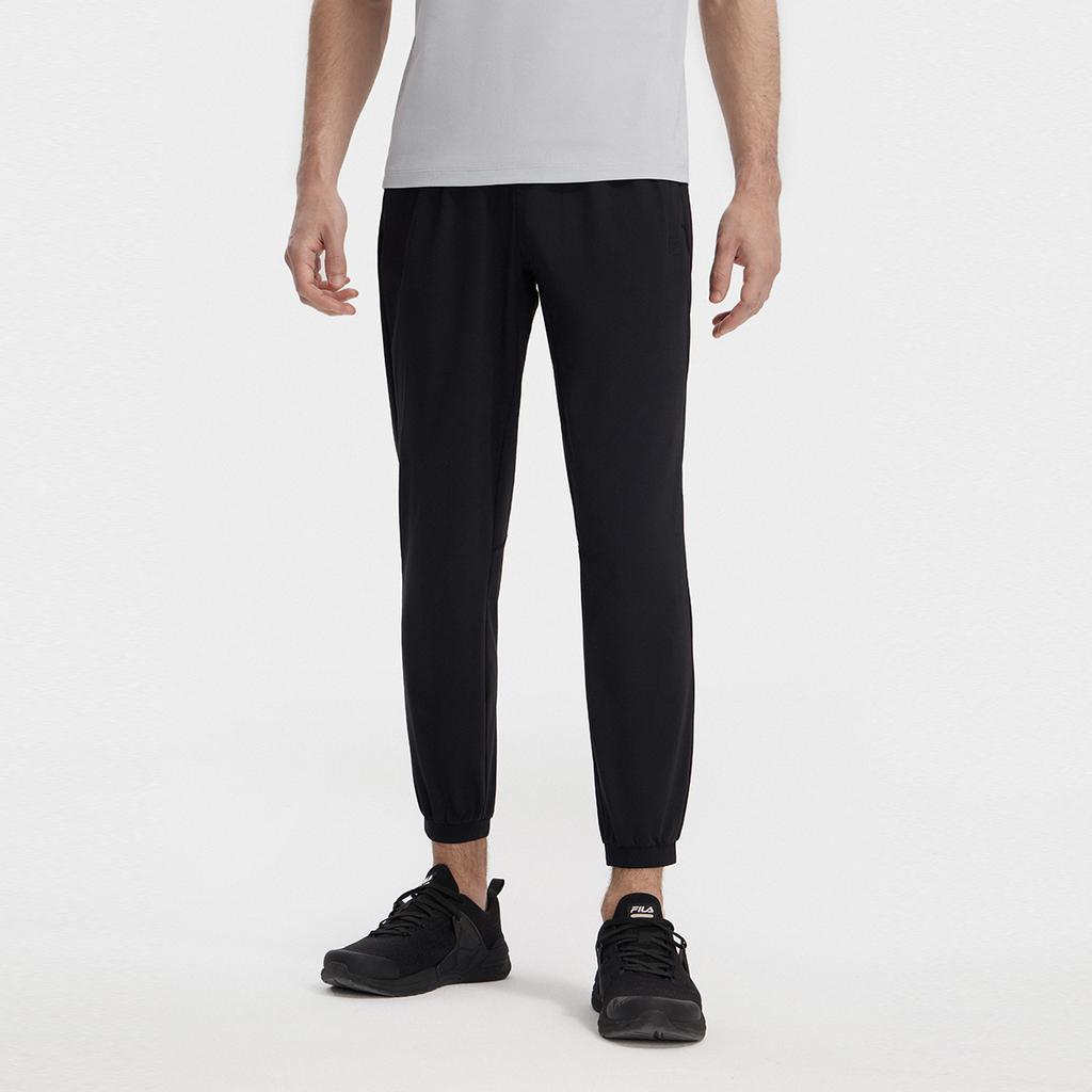 New FILA Knitted Sweatpants Men's Pitch Black A11M321609FBK