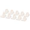 10PCS 3 Way Pipe Fittings PVC Plastic Tee Fitting Elbow Corner Connector 25mm Inner Diameter