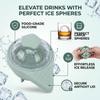 Ice Ball Mold PS Silicone Cute Easy Release Ice Sphere Maker Round Ice Cube Mold for Whiskey Cocktails