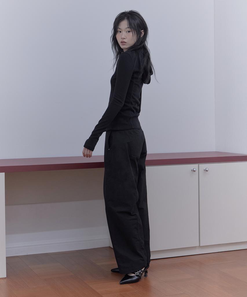 Haebeueoweil Essential Cotton Pants (Bk)