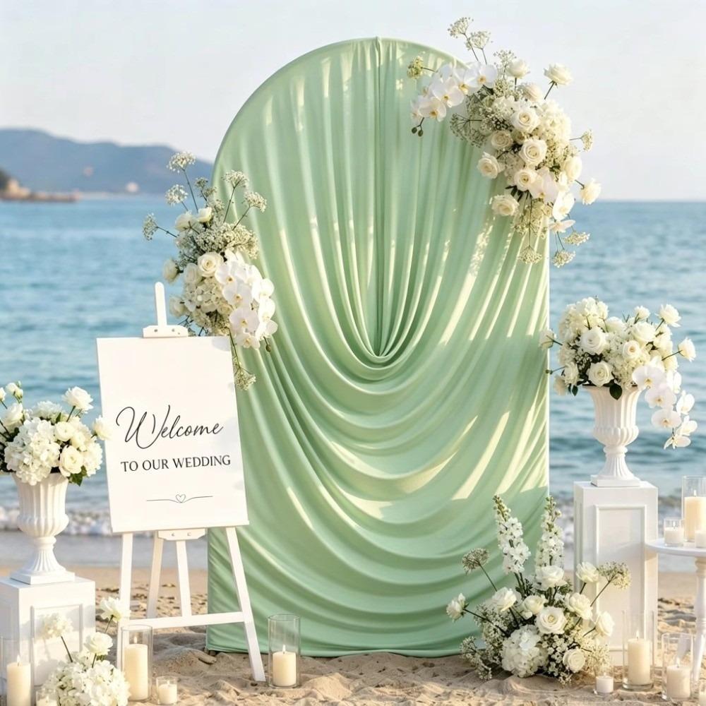 Fabric Arch Backdrop Cover Wrinkle Resistant Party Background Decoration  Baby Shower