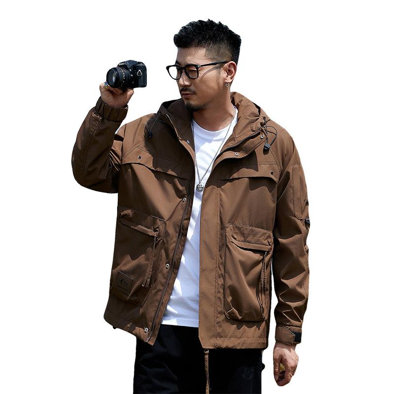 Куртка с капюшоном мужская сезонная зимняя повседневная мужская и женская одинаковая — фото 6