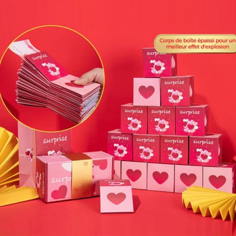 Pack of 18 DIY Customizable Popup Gift Boxes Perfect for Birthday Valentine's Day Parties Feature Quick Assembly Design