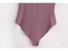 Spring 2025 Women's European & American Style Pleated Slimming Bodysuit