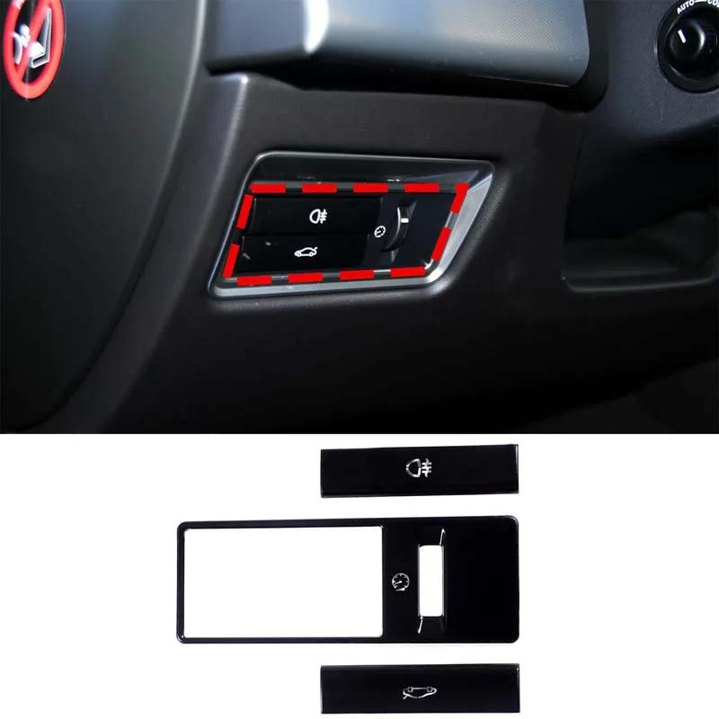 For Jaguar XF XJ 2010- aluminum alloy Black Button Stickers Car Accessories Interior AC Gear Switch Repair Decals