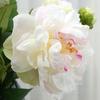 Künstliche Blumen 2-Köpfige Seidenpfingstrosenzweige Verstellbare Plastikstiele Realistische Adern Sanfter Farbverlauf Langlebig Haus Hotel Hochzeitsdekoration