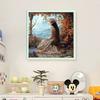 Full Embroidery Eco-cotton Thread 11CT Printed Girl Cross Stitch Kit Art 50x50cm