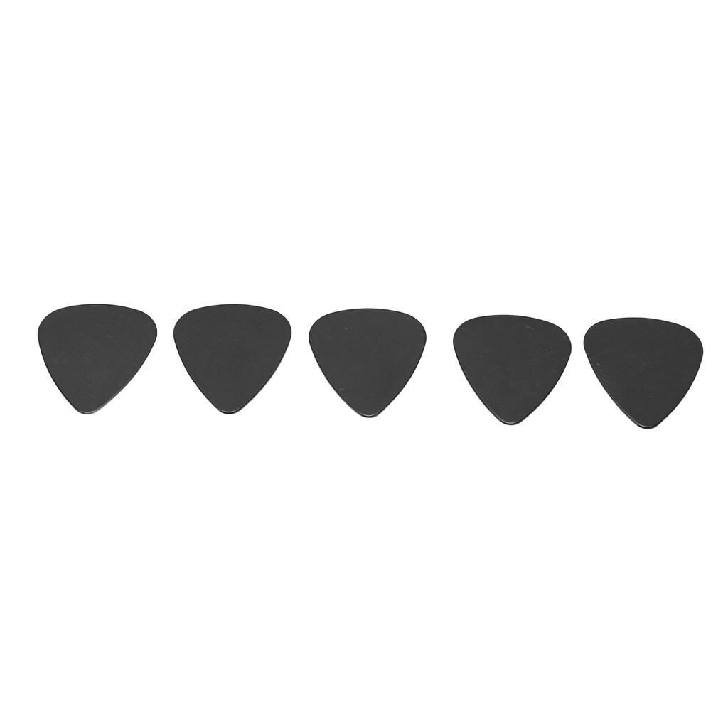 5Pcs Guitar Picks for Acoustic Folk PVC Musical Instrument Accessories Gifts 0.71mm Black