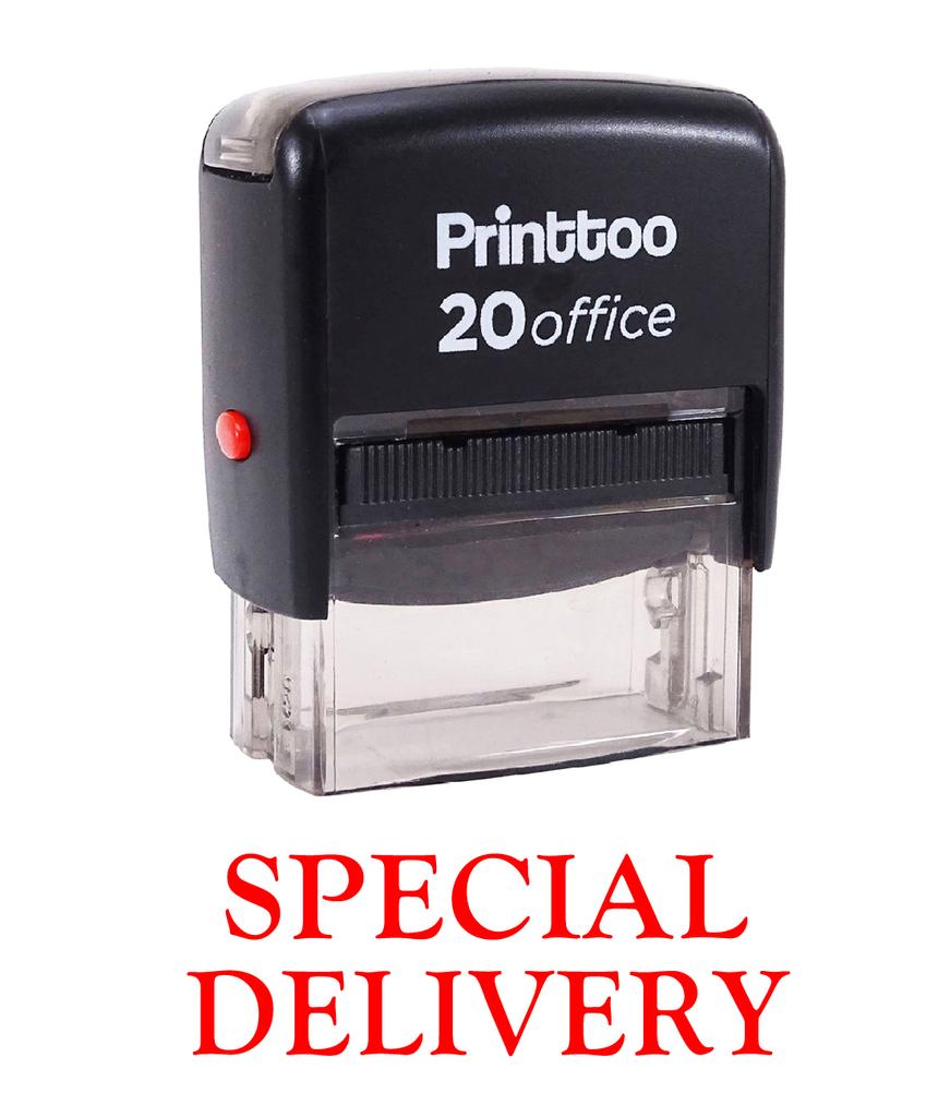 Printtoo Rubber Stamp Office Stationary SPECIAL DELIVERY Self Inking Custom