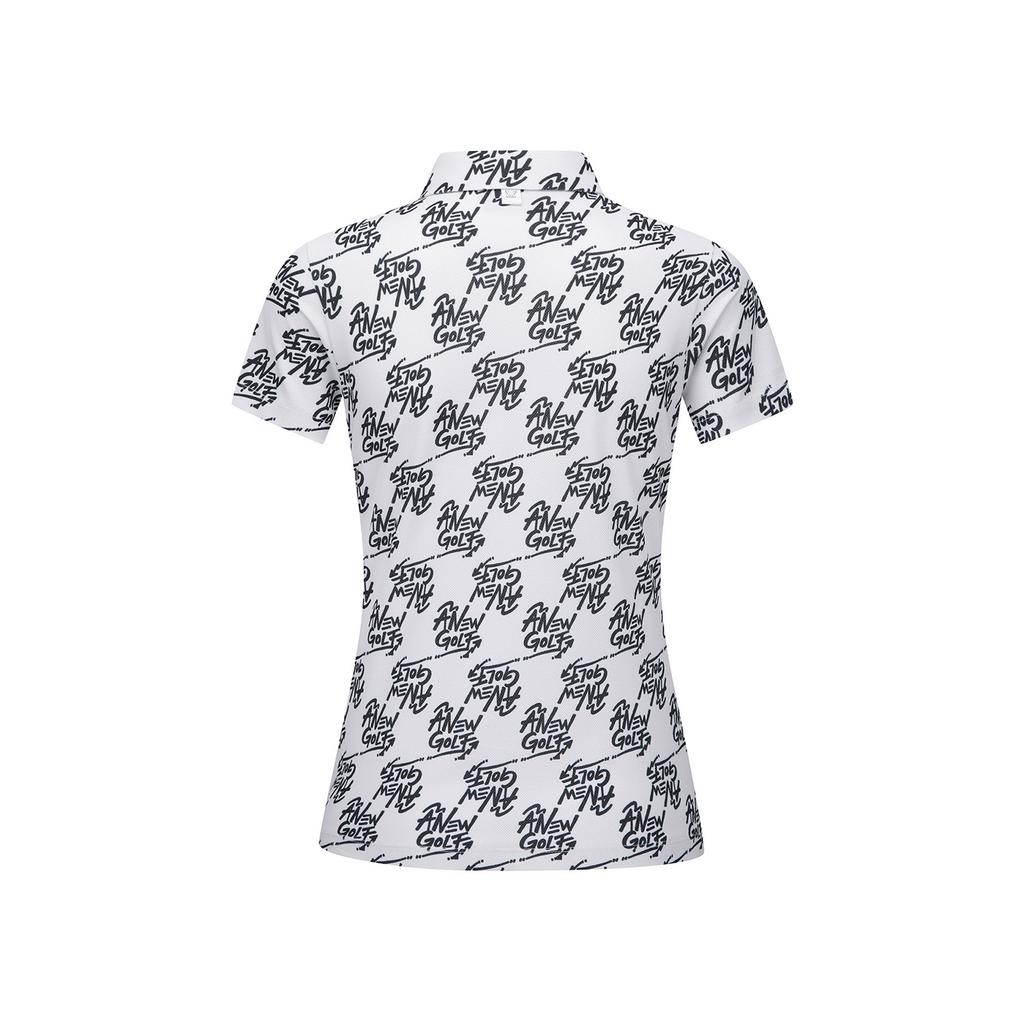 ANEW GOLF W Logo Pattern Short T-Shirt_Wh