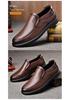 Men's Breathable Genuine Leather Casual Business Shoes - Comfortable, Soft Sole, Four Seasons Style.